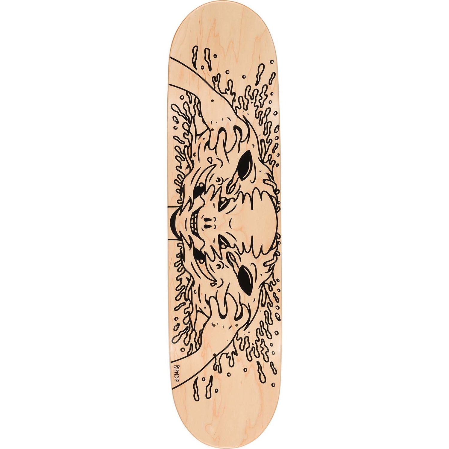 RIPNDIP Skull Face Alien Skateboard Deck 8.5"