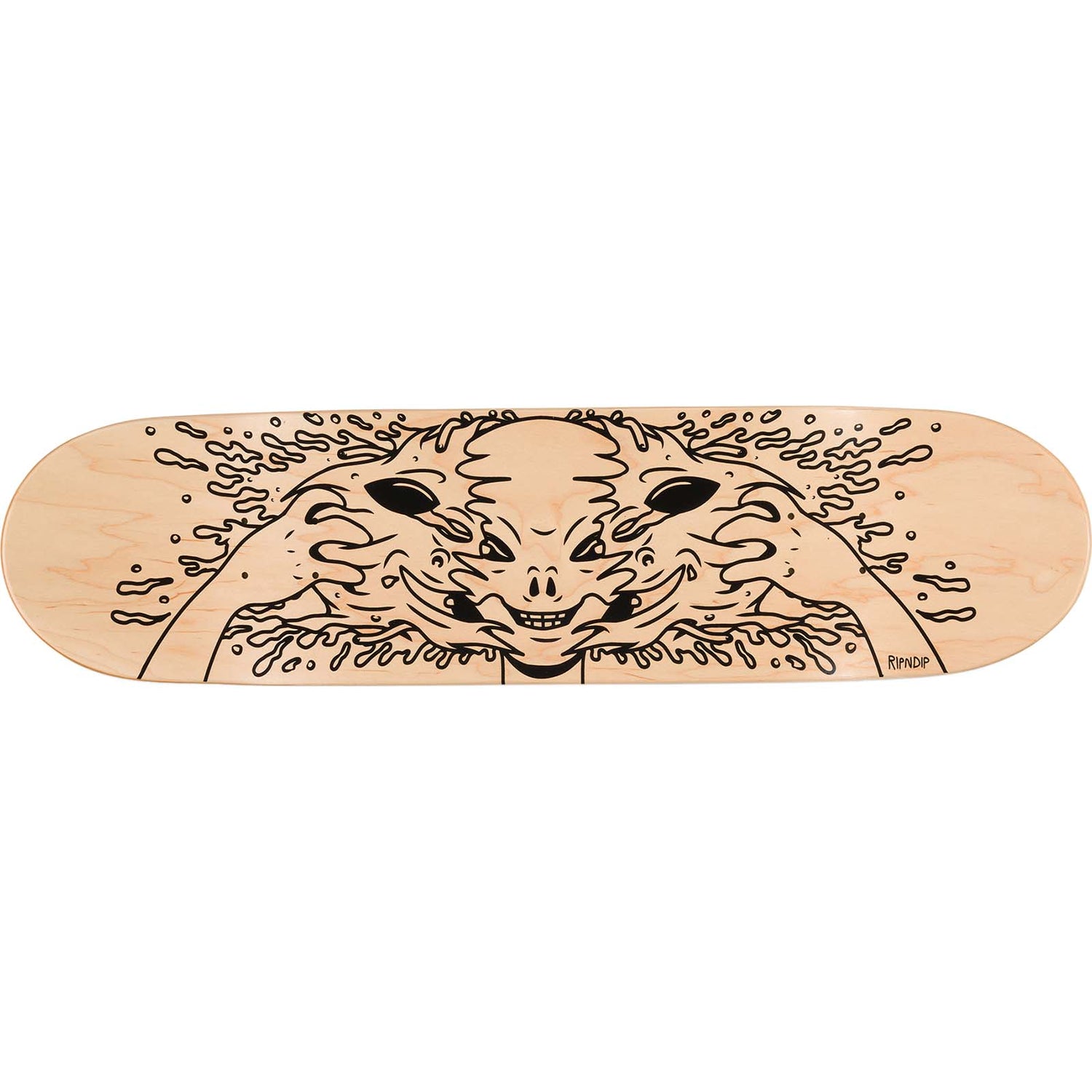 RIPNDIP Skull Face Alien Skateboard Deck 8.5"
