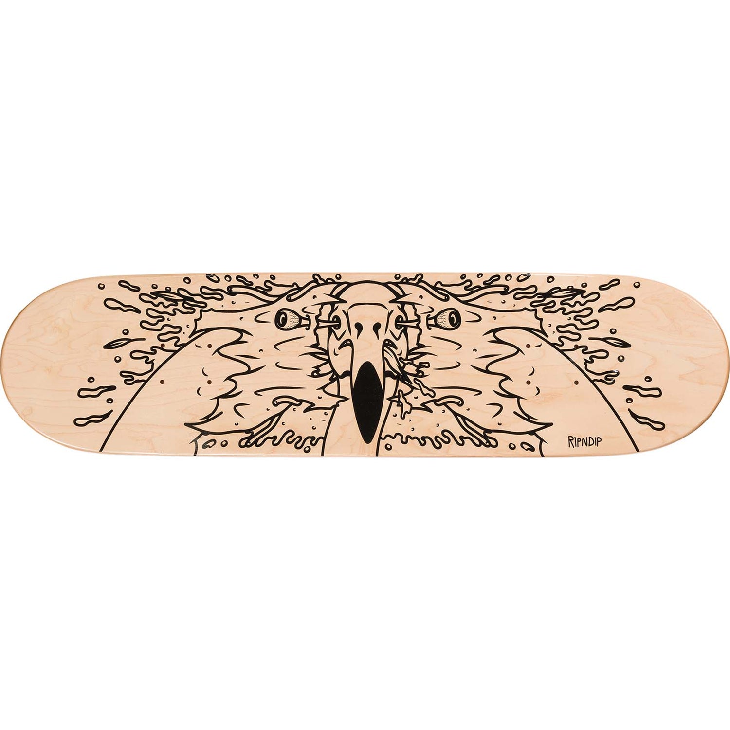 RIPNDIP Skull Face Flamingo Skateboard Deck 8"
