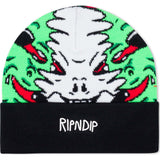 RIPNDIP Skull Face Knit Beanie - Black