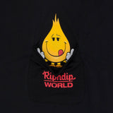 RIPNDIP x World Industries F-U Flameboy Pocket T Shirt - Vintage Black