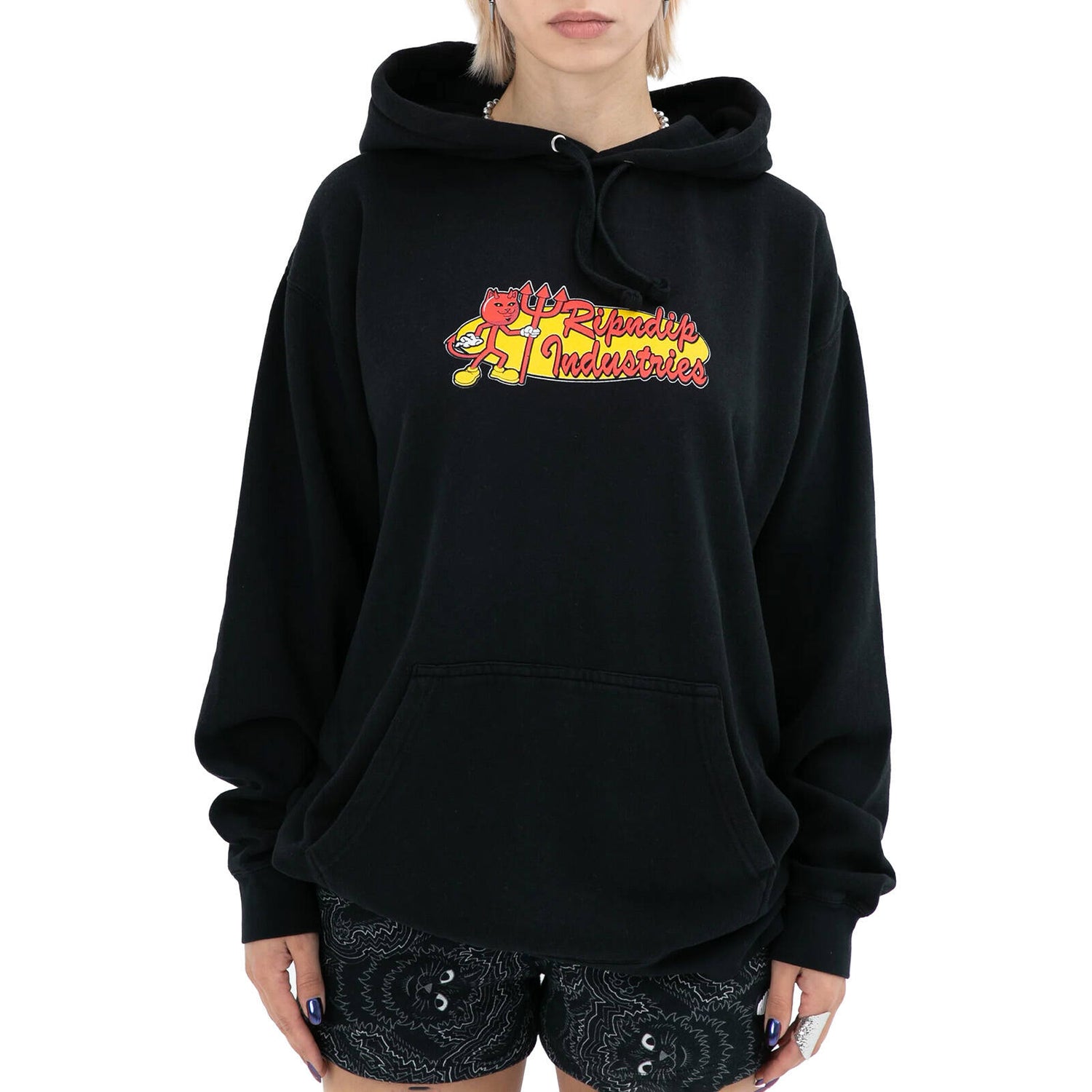 RIPNDIP x World Industries Hoodie - Vintage Black