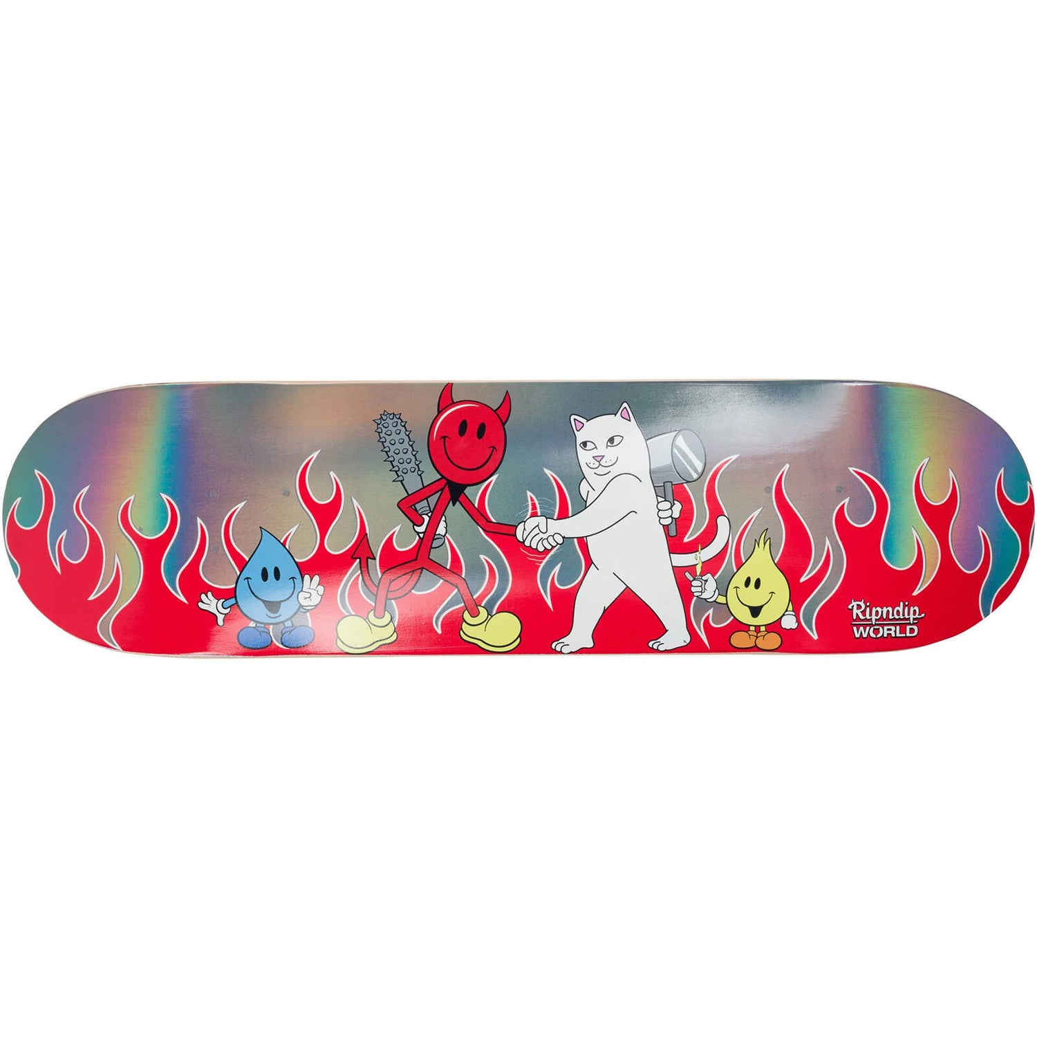 RIPNDIP x World Industries Nerm VS Devilman Skateboard Deck - 8.5"