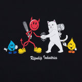 RIPNDIP x World Industries Nerm VS Devilman T Shirt - Vintage Black