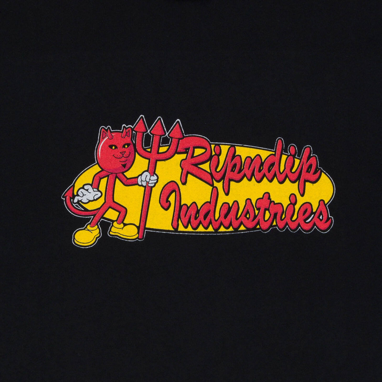 RIPNDIP x World Industries T Shirt - Vintage Black