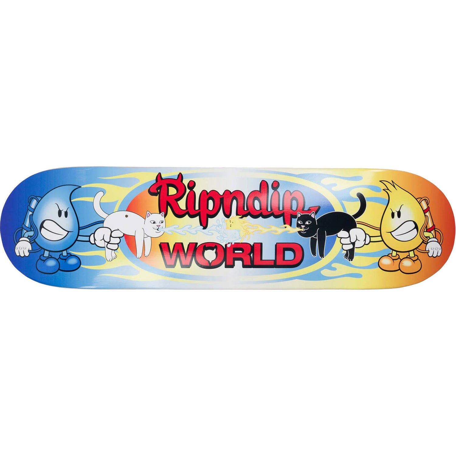 RIPNDIP x World Industries Water & Fire Skateboard Deck - 8.25"