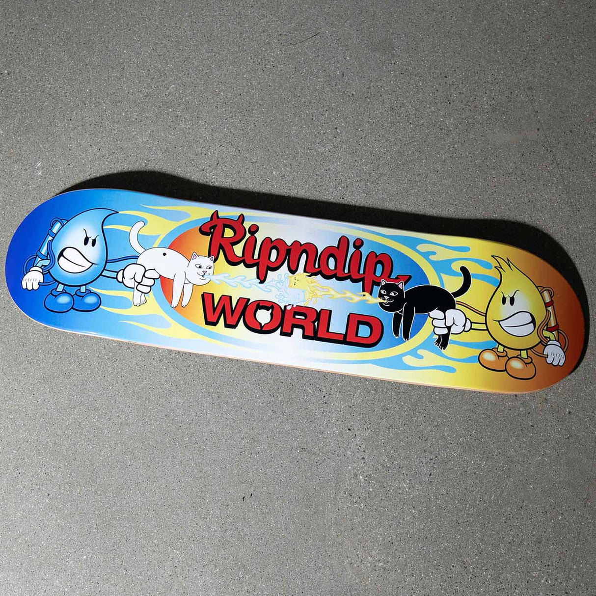 RIPNDIP x World Industries Water & Fire Skateboard Deck - 8.25"