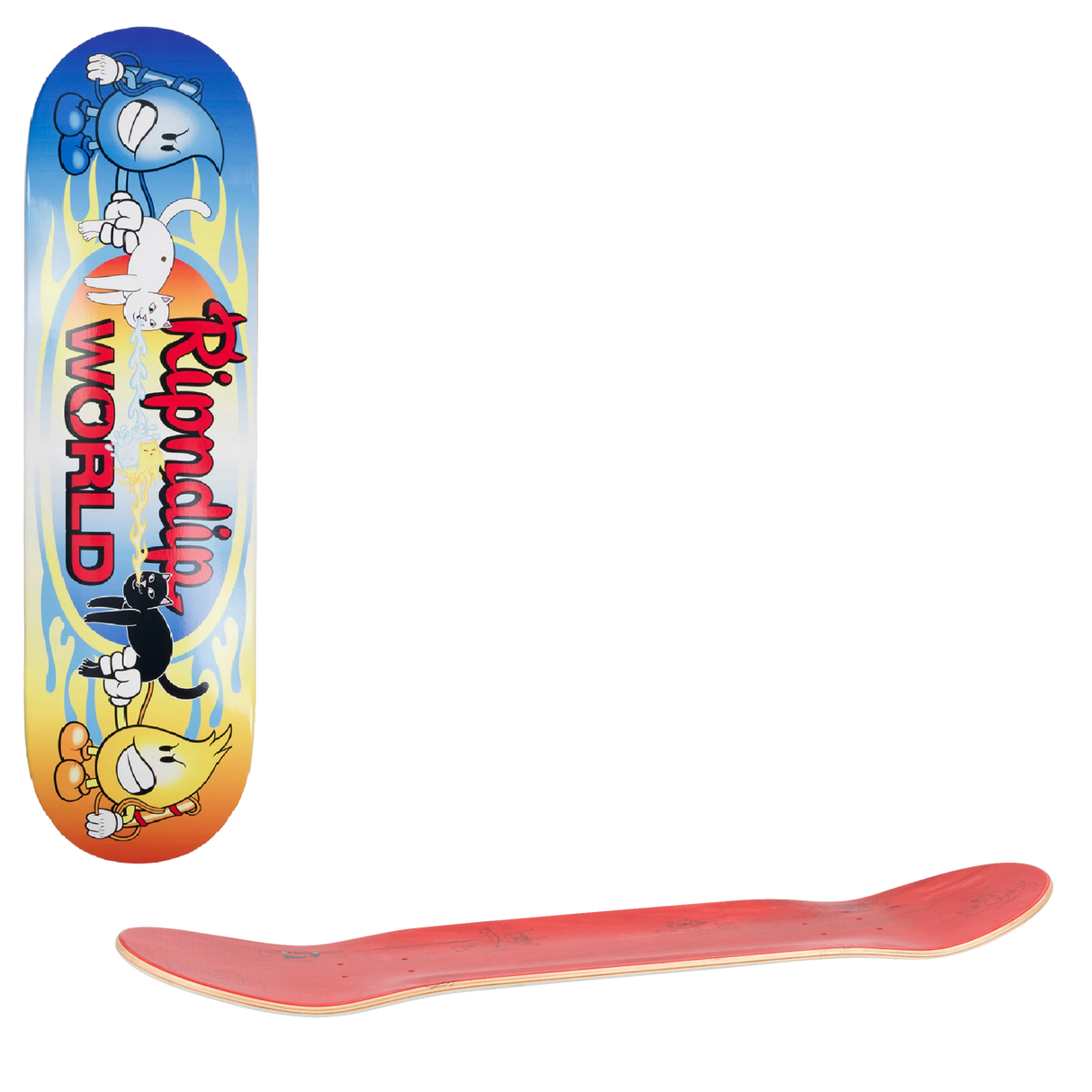RIPNDIP x World Industries Water & Fire Skateboard Deck - 8.25"