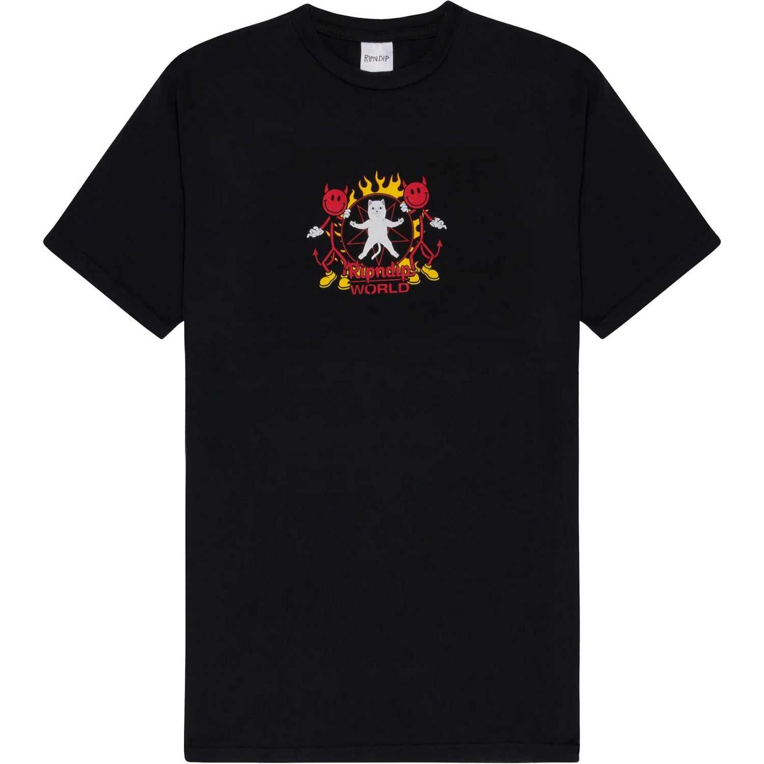 RIPNDIP x World Industries World T Shirt - Vintage Black