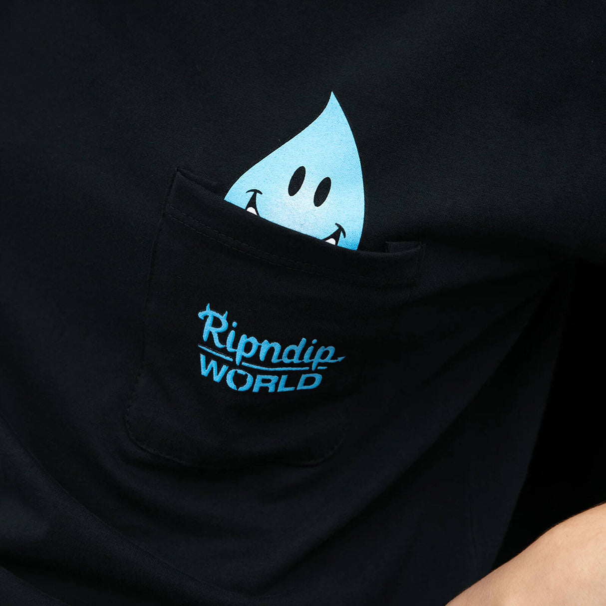 RIPNDIP x World Industries F-U Wet Willy Pocket T Shirt - Vintage Black