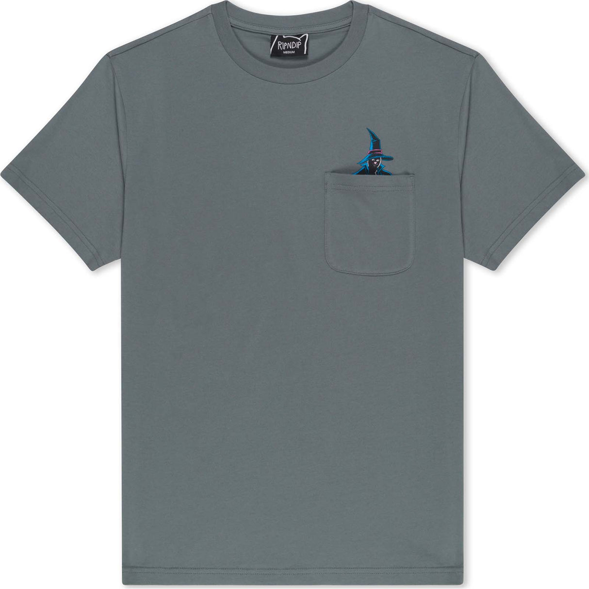 RIPNDIP Jermie Witch Pocket T Shirt - Charcoal