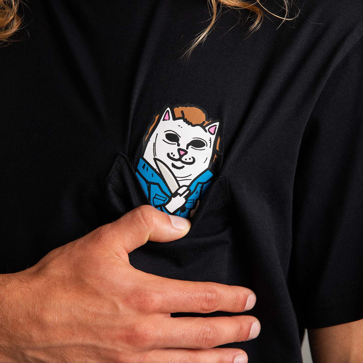 RIPNDIP Killer Nerm Pocket T Shirt - Black