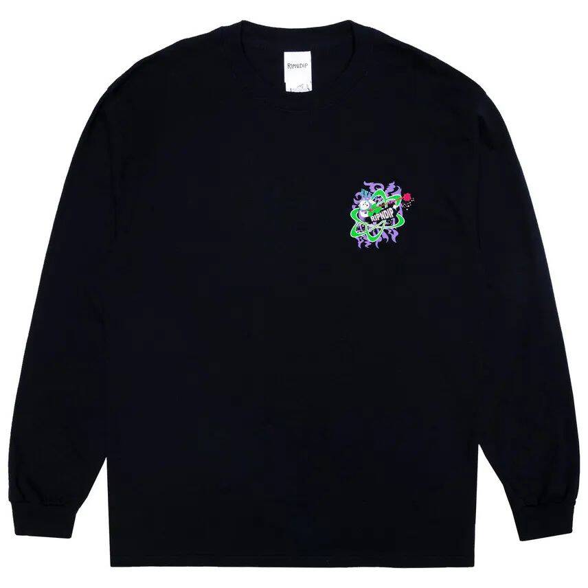 RIPNDIP Astronomical Long Sleeve T Shirt - Black