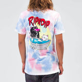 RIPNDIP Bath Time T Shirt - Periwinkle & Pink Tie Dye