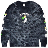 RIPNDIP Drifting Away Long Sleeve T Shirt - Black Lightning Wash MED