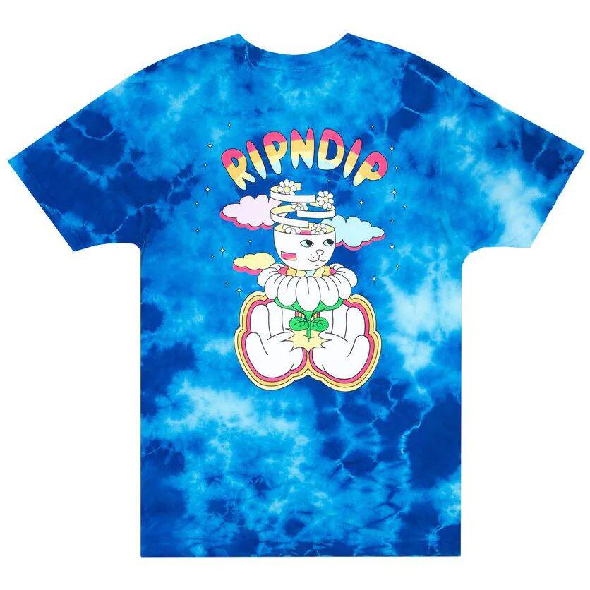 RIPNDIP Imagine T Shirt - Blue Lightning Wash