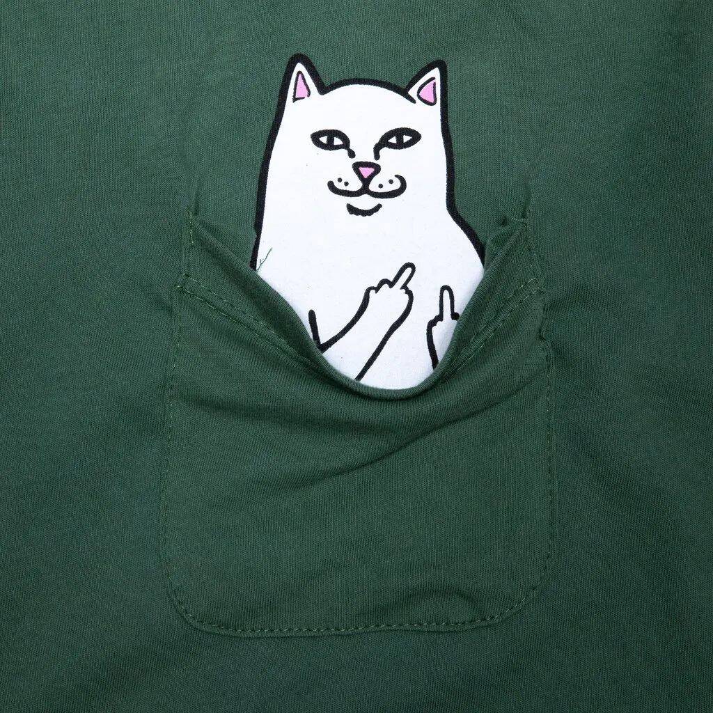 RIPNDIP Lord Nermal Pocket T Shirt - Olive