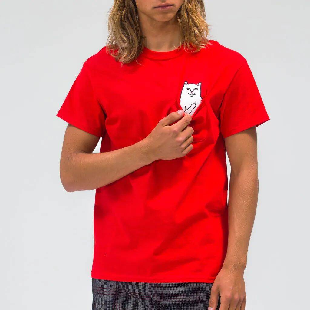 RIPNDIP Lord Nermal Pocket T Shirt - Red
