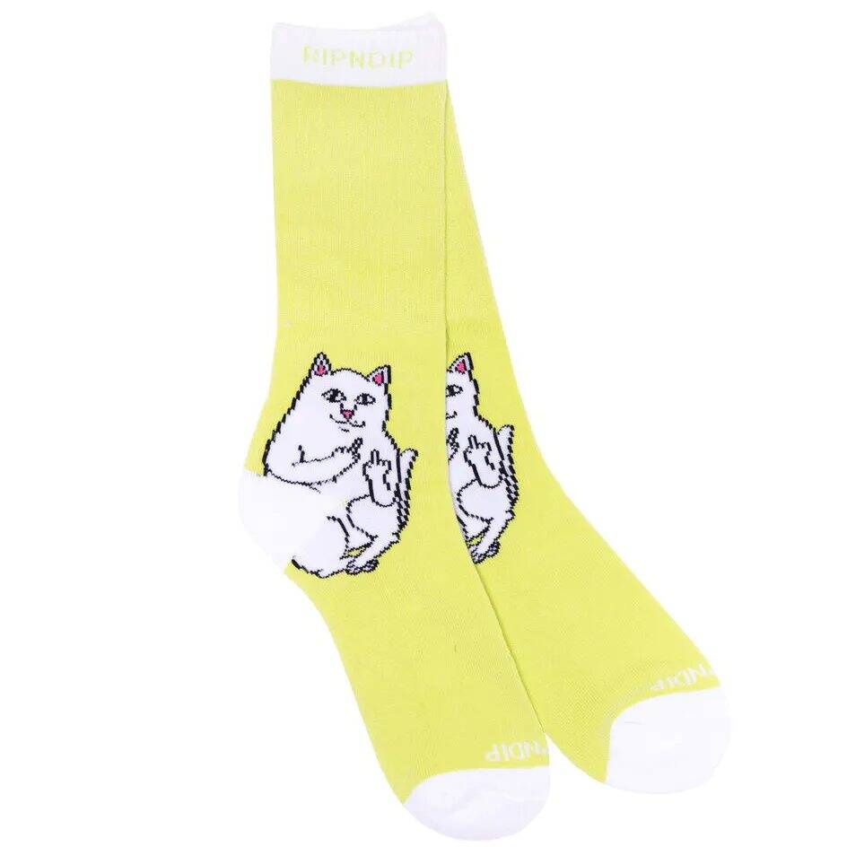 RIPNDIP Lord Nermal Socks - Neon Yellow