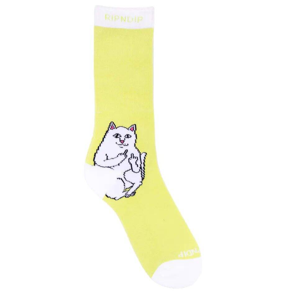 RIPNDIP Lord Nermal Socks - Neon Yellow