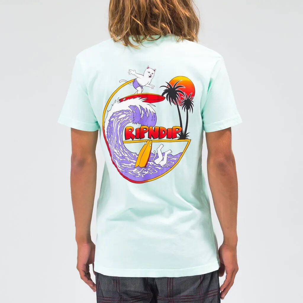 RIPNDIP Off My Wave T Shirt - Aqua