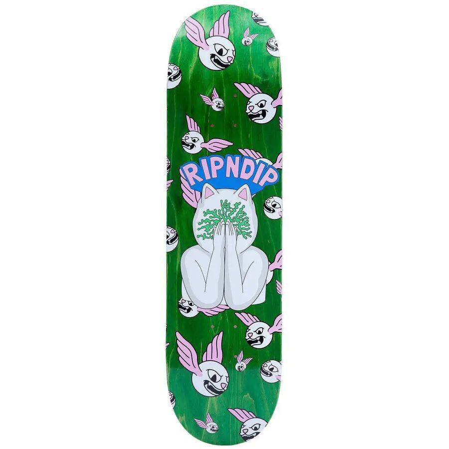 RIPNDIP Overthinking Skateboard Deck - Green 8.5''