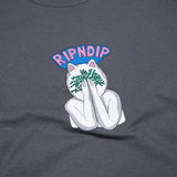 RIPNDIP Overthinking Long Sleeve T Shirt - Charcoal