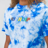 RIPNDIP Prisma Embroidered T Shirt - Blue Lightning Wash