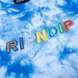 RIPNDIP Prisma Embroidered T Shirt - Blue Lightning Wash