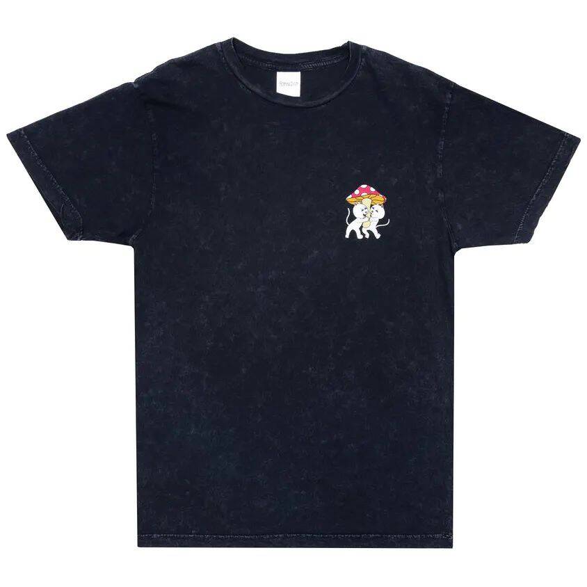 RIPNDIP Sharing Is Caring T Shirt - Black Mineral Wash
