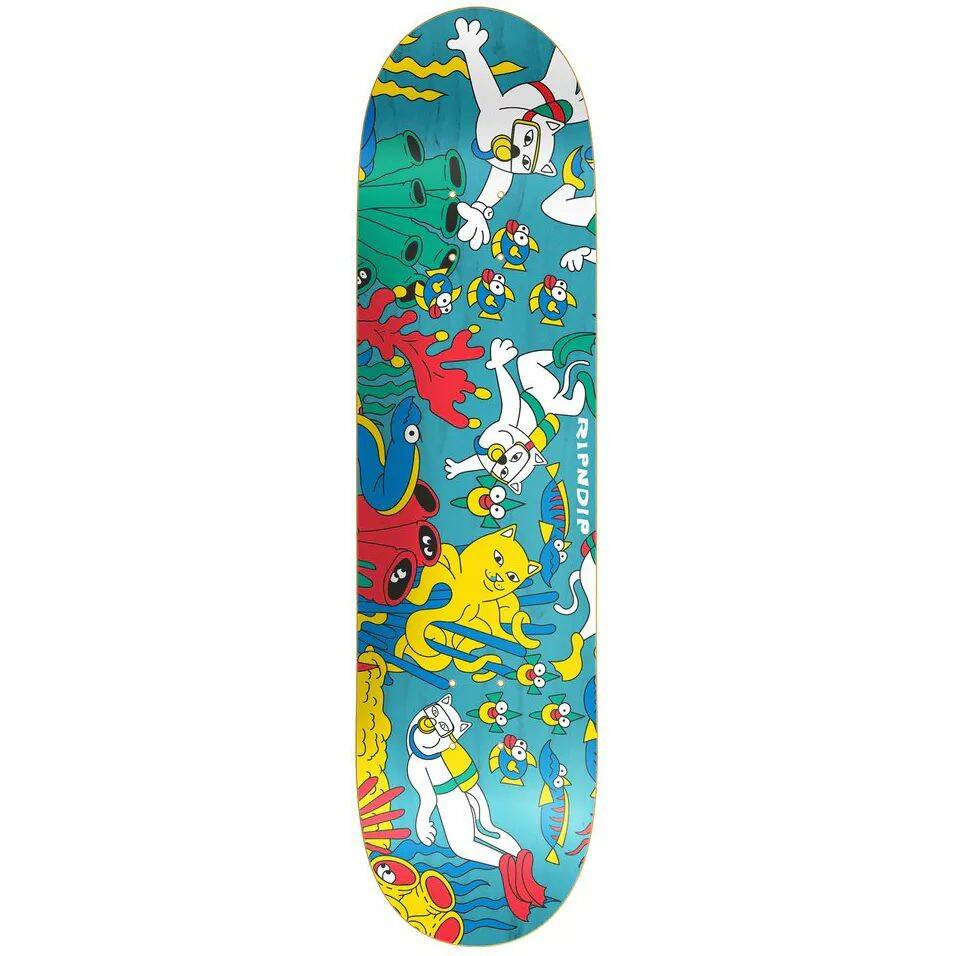 RIPNDIP Under The Sea Skateboard Deck - Aqua 8''