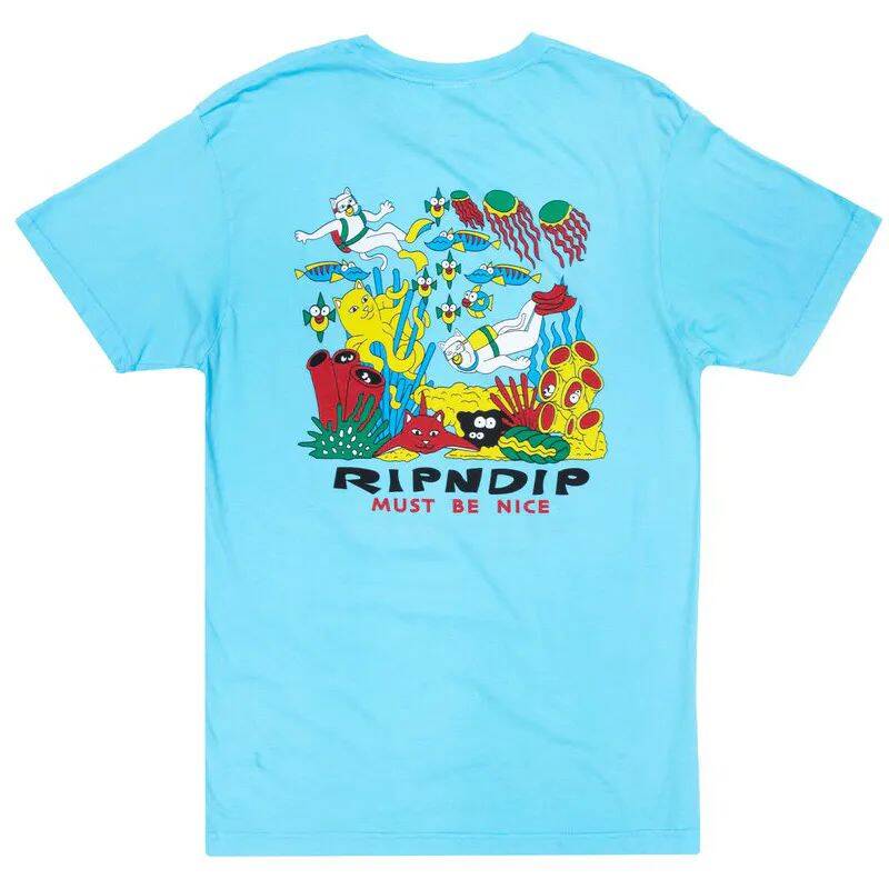 RIPNDIP Under The Sea T Shirt - Baby Blue