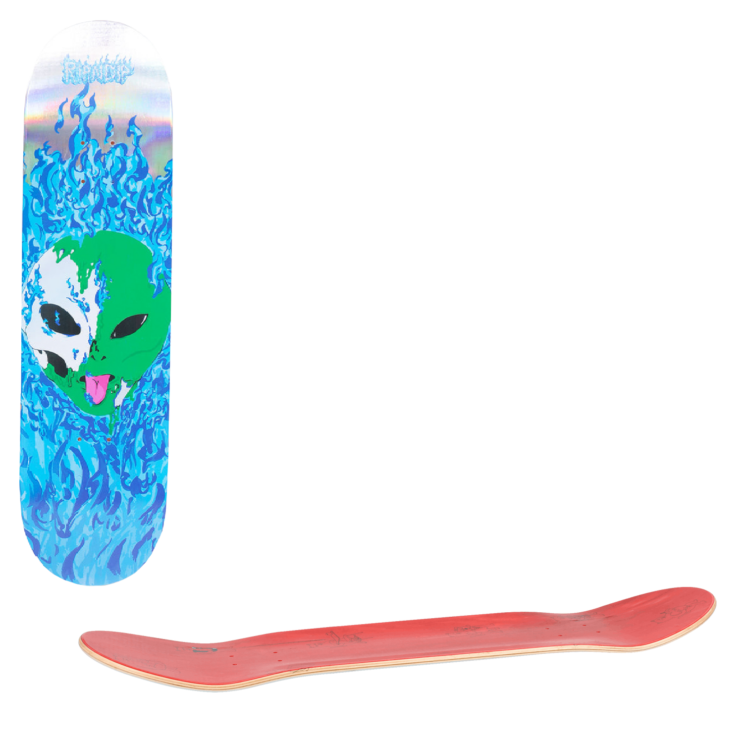 RIPNDIP Alien In Heck Skateboard Deck - Blue 8.5"