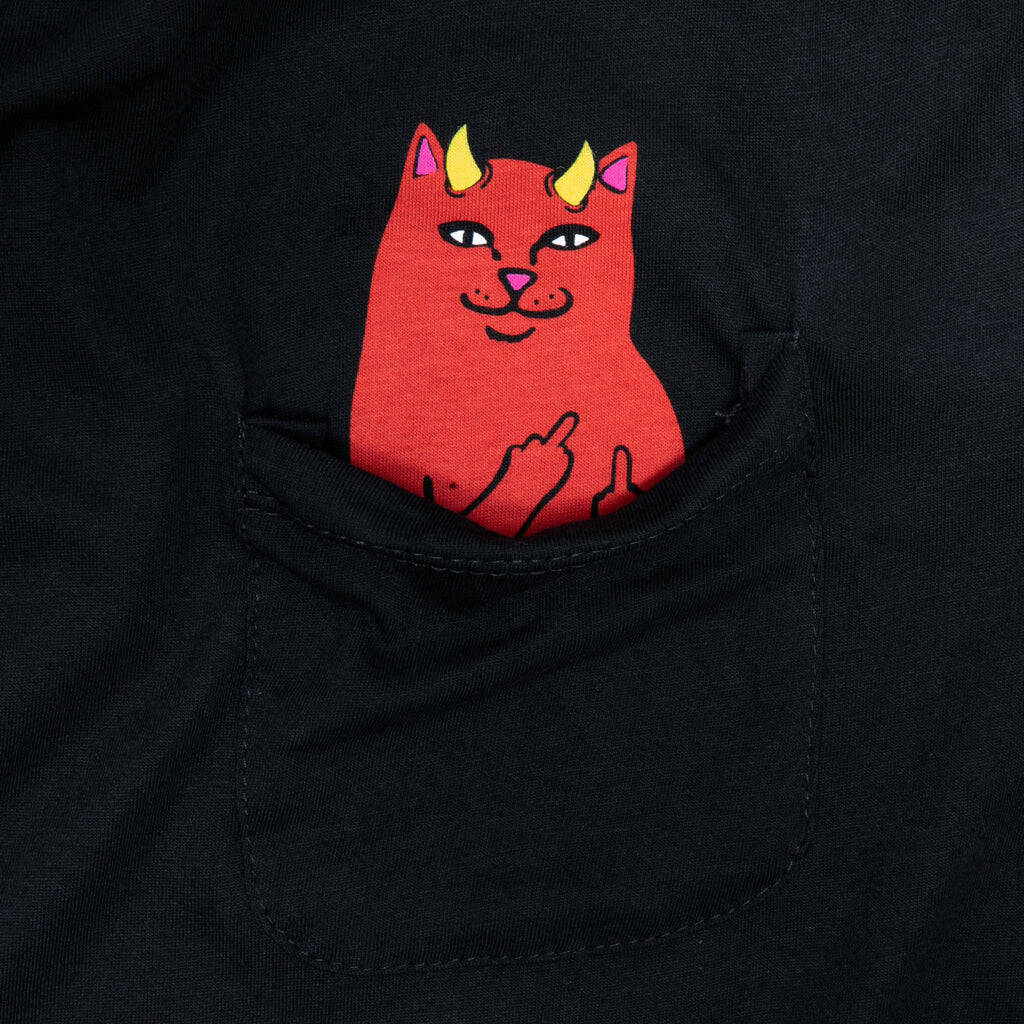 RIPNDIP Lord Devil Pocket T Shirt - Black