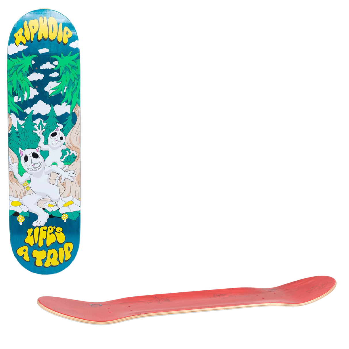 RIPNDIP Lifes A Trip Skateboard Deck - Teal/Blue 8.25"
