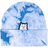 RIPNDIP Lord Nermal Patch Beanie - Navy/Lightning Wash