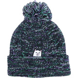 RIPNDIP Lord Nermal Pom Beanie - Black/Sage/Pine