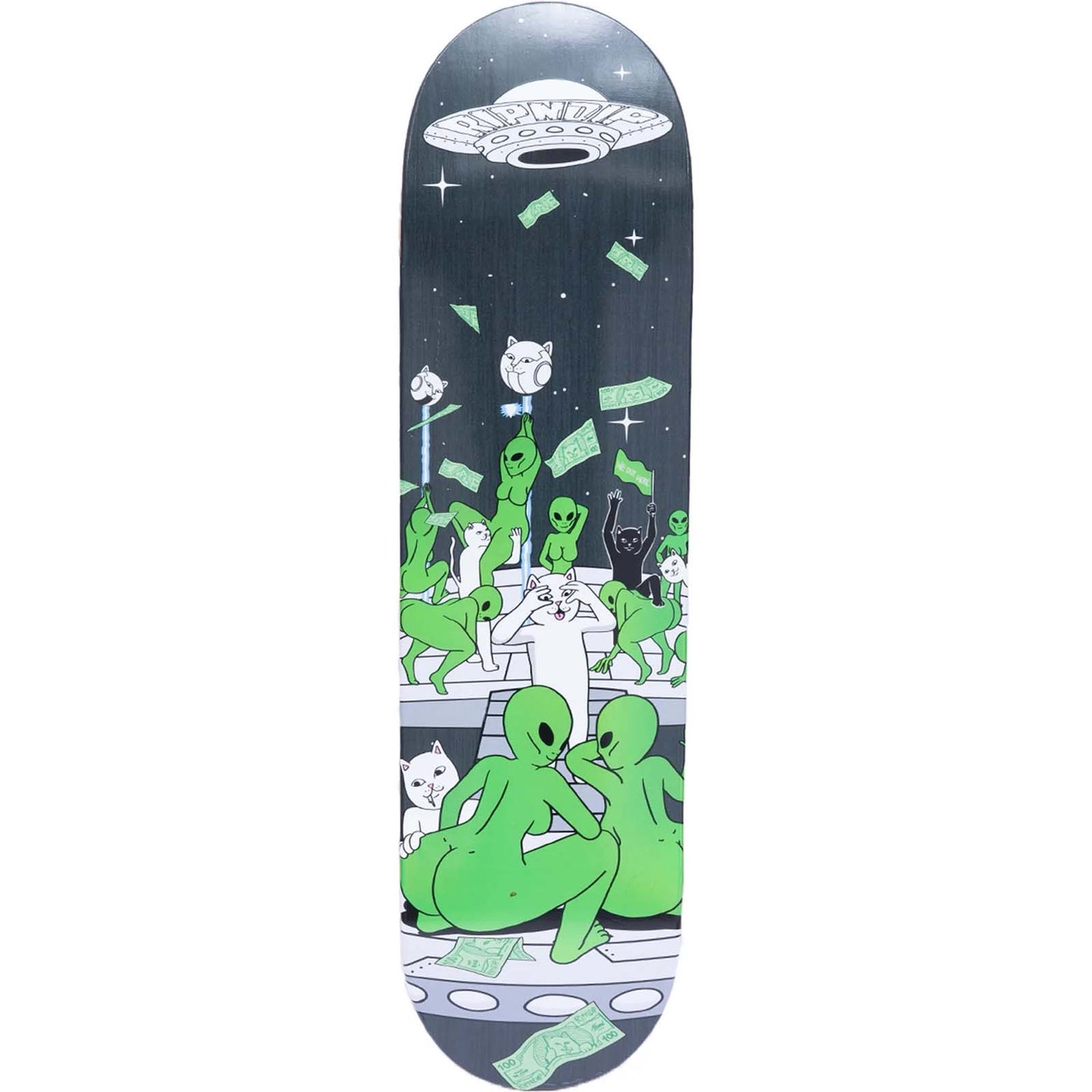 RIPNDIP Stripndip Skateboard Deck - Black 8"