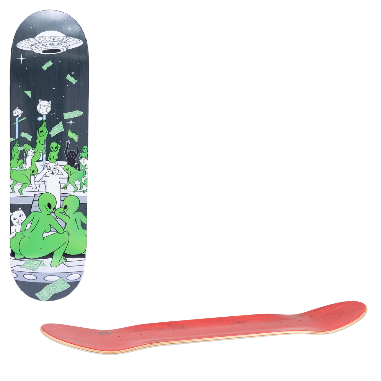 RIPNDIP Stripndip Skateboard Deck - Black 8.25"