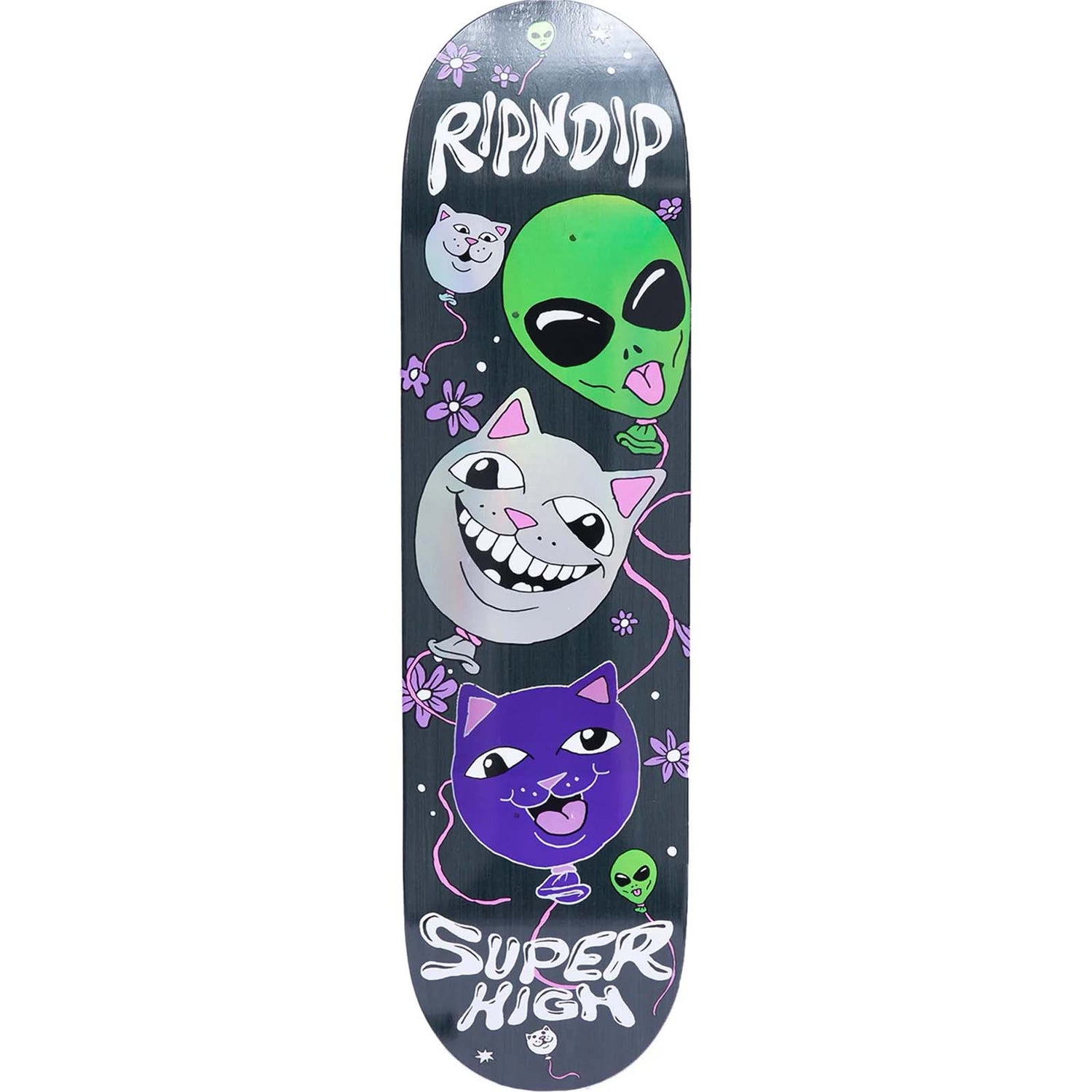 RIPNDIP Super High Skateboard Deck - Black 8"