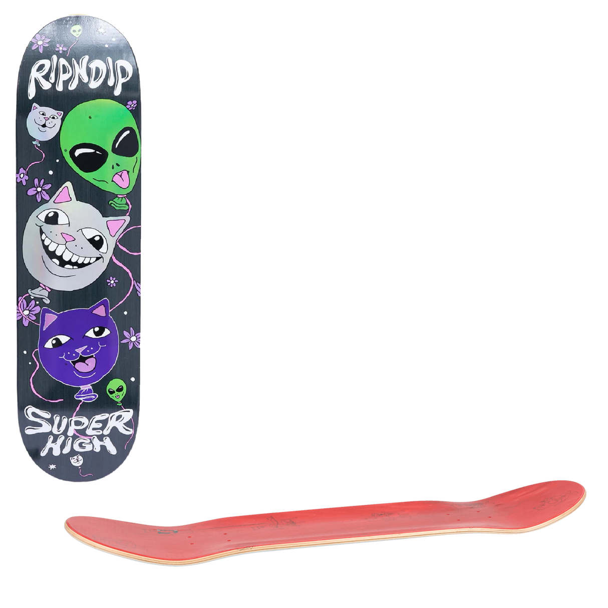 RIPNDIP Super High Skateboard Deck - Black 8.5"