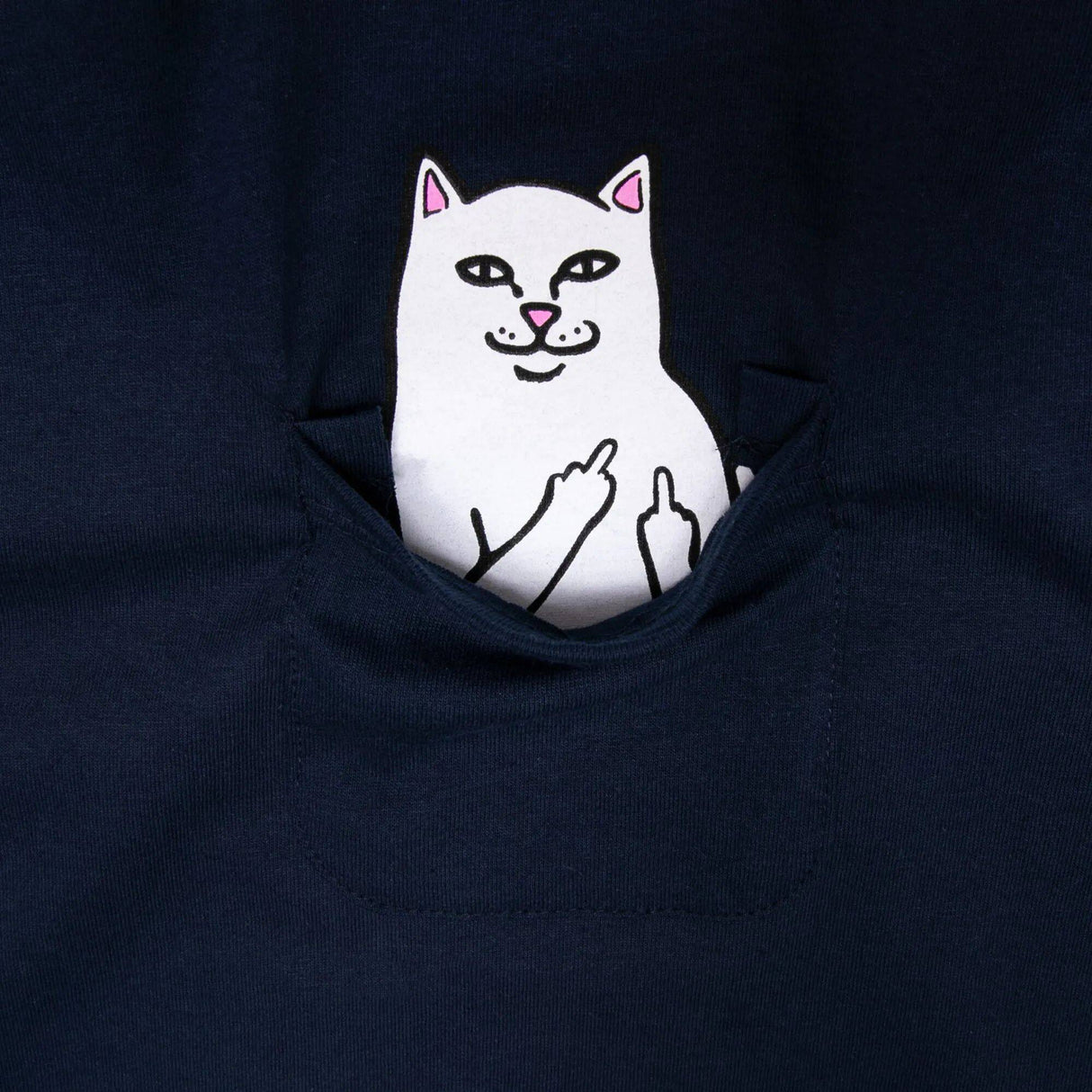 RIPNDIP Lord Nermal Long Sleeve T Shirt - Navy