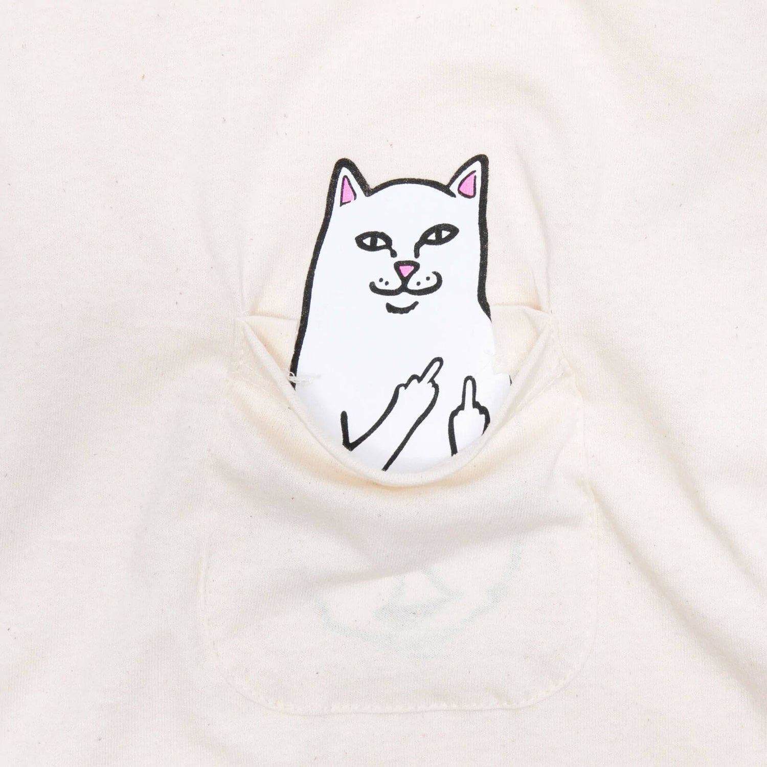RIPNDIP Lord Nermal Pocket T Shirt - Natural