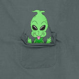 RIPNDIP Bah Humbug Pocket T Shirt - Charcoal