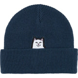 RIPNDIP Lord Nermal Waffle Knit Beanie - Navy
