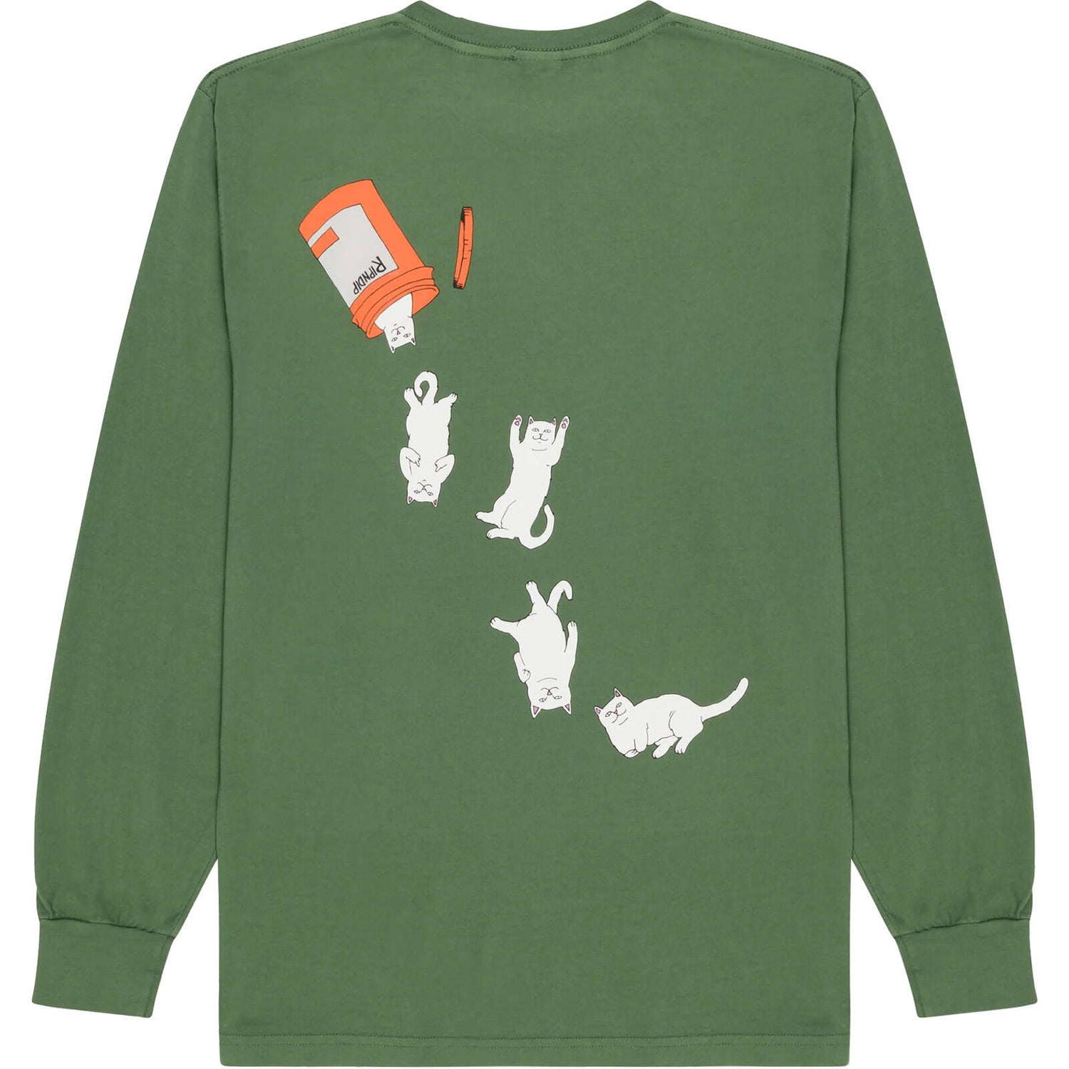 RIPNDIP Nermal Pills L/S T Shirt - Olive