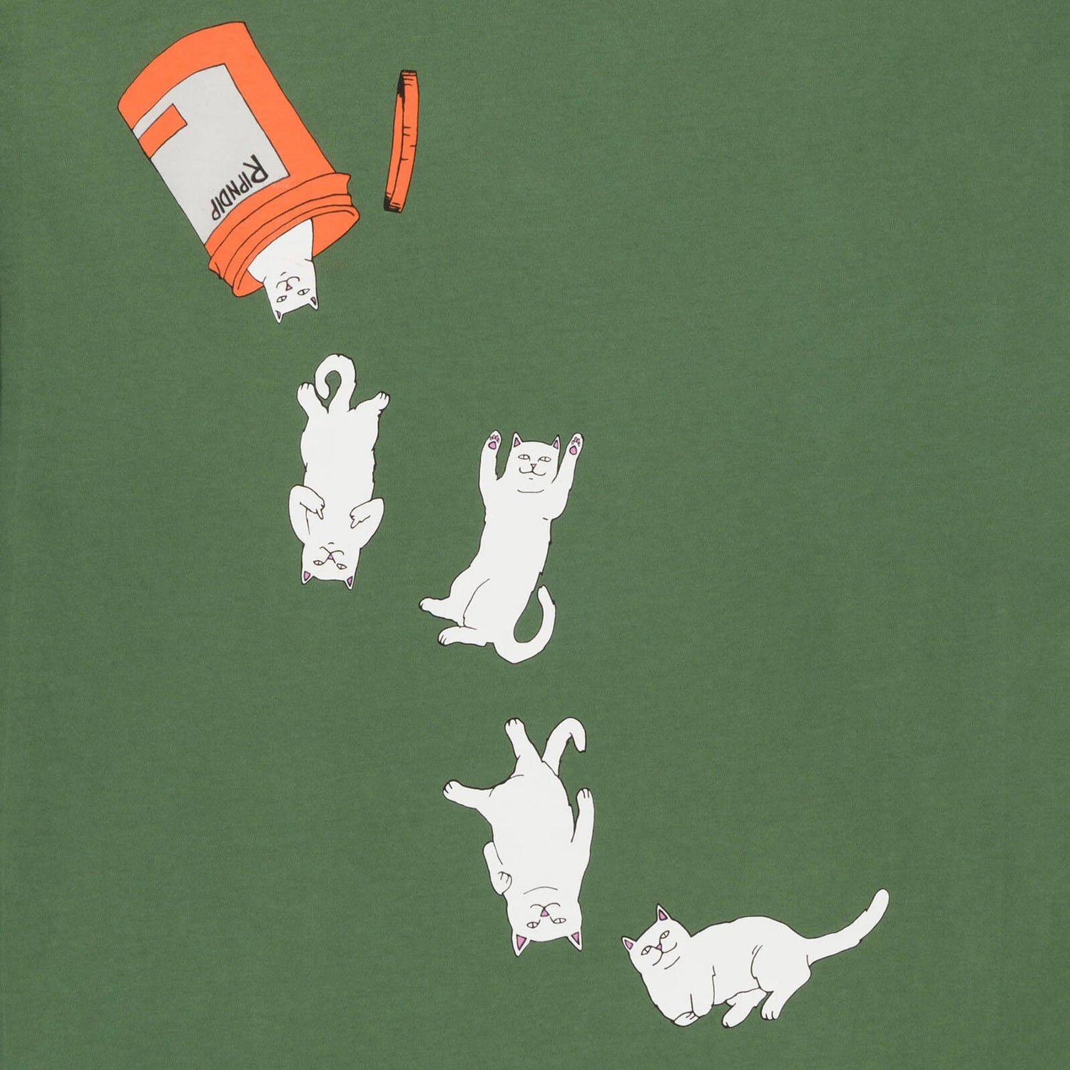RIPNDIP Nermal Pills L/S T Shirt - Olive