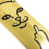 RIPNDIP Lord Nermal Skateboard Deck - Gold Foil 8.25"