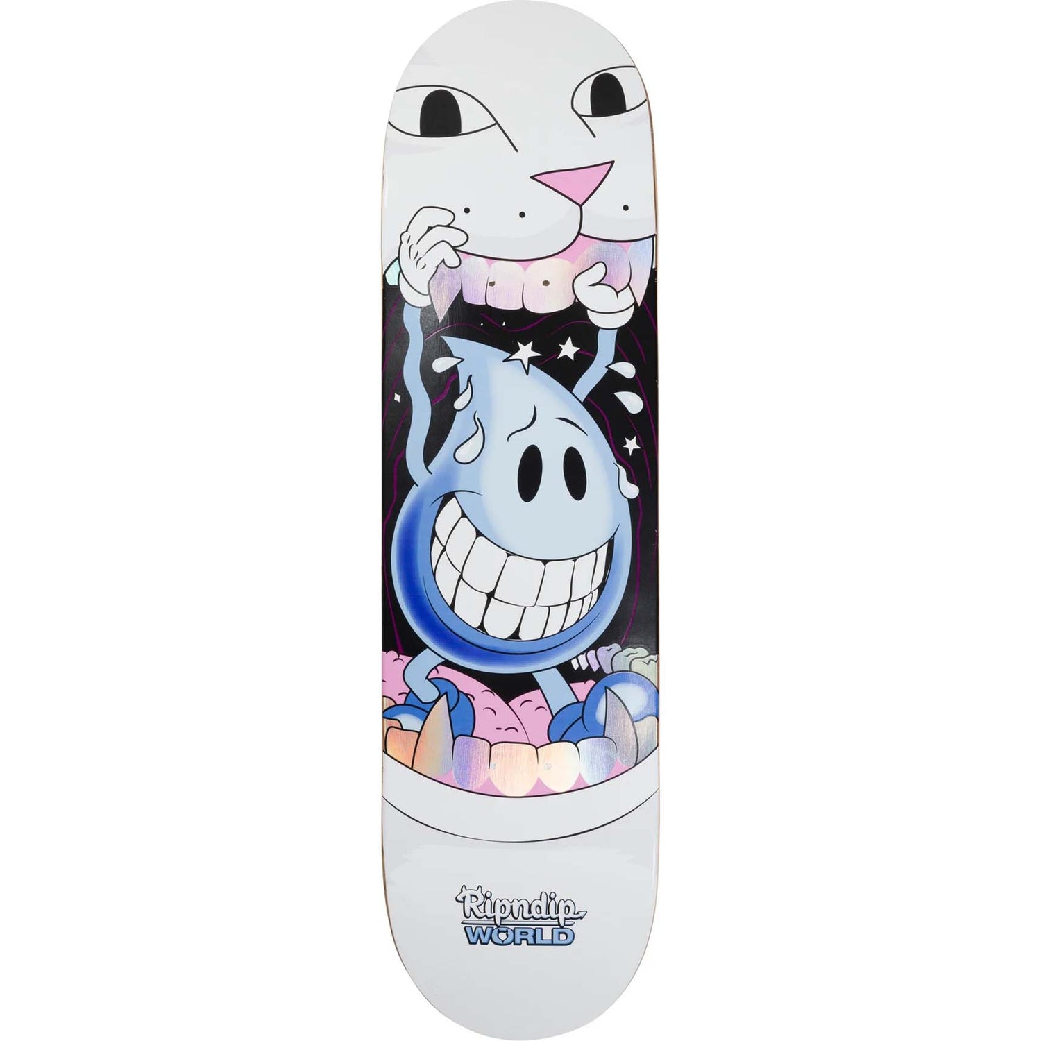 RIPNDIP x World Industries Skateboard Deck - Water Nerm 8.5"