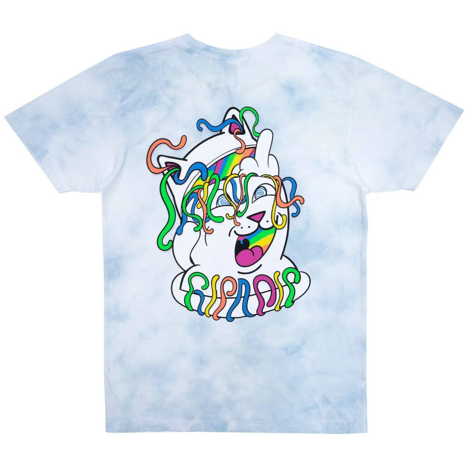 RIPNDIP Acid Playdo T Shirt - Light Blue Cloud Wash